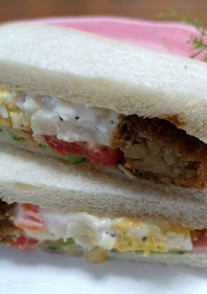 食べ進むごとに味が変わるサンドイッチ-レシピのメイン写真