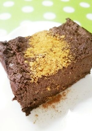 *おからと豆腐のココア林檎寒天ケーキ*-レシピのメイン写真