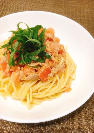 混ぜるだけ✤トマトとツナの簡単冷製パスタ-レシピのメイン写真