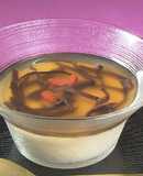 冷製茶碗蒸しのキクラゲあんかけ