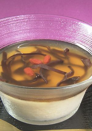 冷製茶碗蒸しのキクラゲあんかけ-レシピのメイン写真
