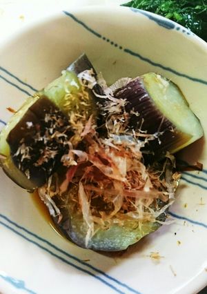 とろとろ～茹でナスのワサポンおひたし♪-レシピのメイン写真