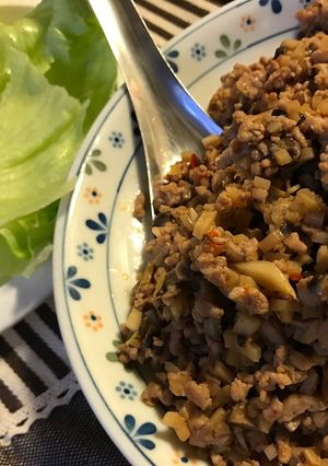 レタス包！豚ひき肉の中華炒め-レシピのメイン写真