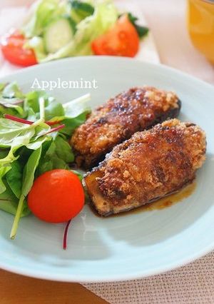 なすの肉詰めメンチカツコチュジャンだれ-レシピのメイン写真