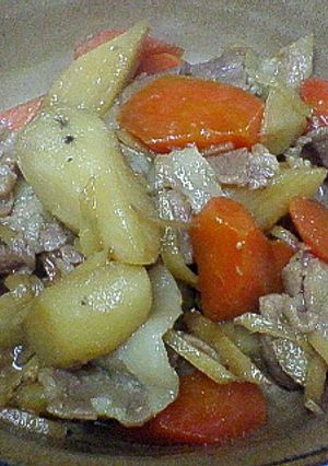 長いもと豚肉の煮込み-レシピのメイン写真
