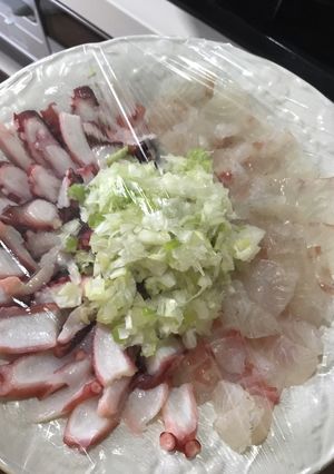 真鯛のタコのカルパッチョ-レシピのメイン写真