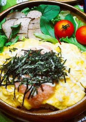 ふわとろの明太とろろオムライス-レシピのメイン写真