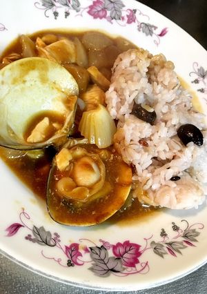 ハマグリの赤飯カレー(^^)-レシピのメイン写真