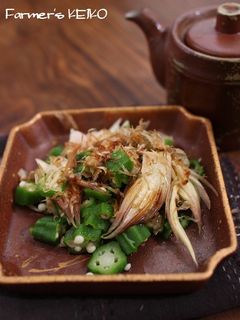 オクラとみょうがのおかか和え-レシピのメイン写真