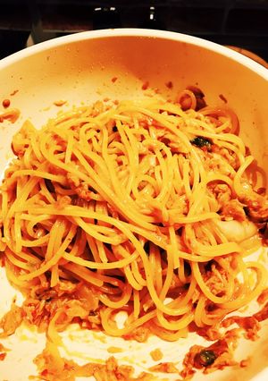 簡単 キムチチーズシーチキンパスタ-レシピのメイン写真