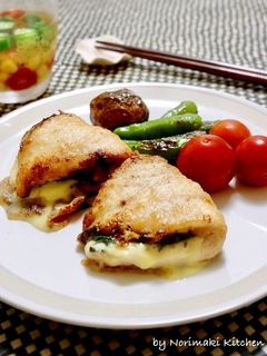 ささみの味噌チーズ焼き-レシピのメイン写真
