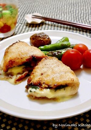 ささみの味噌チーズ焼き-レシピのメイン写真
