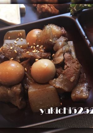 牛すじコンニャク煮☆うずら卵入り☆-レシピのメイン写真