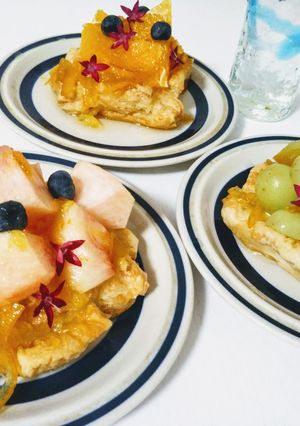 簡単な材料で☆ヨーグルトのフルーツパイ-レシピのメイン写真