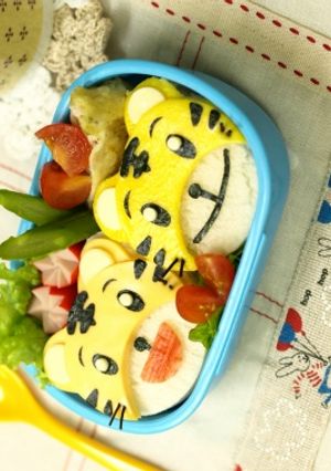 しまじろうの簡単サンドイッチ（キャラ弁）-レシピのメイン写真