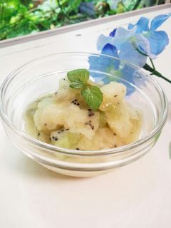 キウイ甘酒シャーベット-レシピのメイン写真