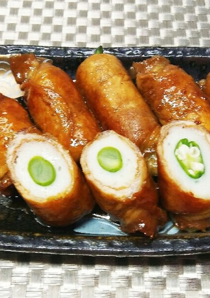 オクラ・いんげんちくわの豚肉巻き-レシピのメイン写真