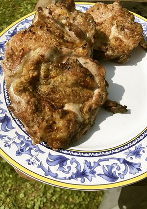 バーベキュー　鶏もも肉　クレージーソルト-レシピのメイン写真