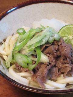 簡単! 牛肉おろしぶっかけすだちうどん-レシピのメイン写真