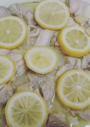 レンジで10分鶏もも肉のレモン蒸し-レシピのメイン写真