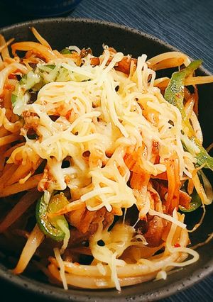 豚キムチのチーズのっけ-レシピのメイン写真