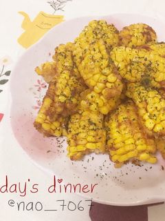 とうもろこしの唐揚げ☆バター醤油味♪-レシピのメイン写真