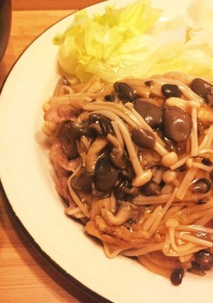薄切肉で時短ヘルシー。豚肉きのこあんかけ-レシピのメイン写真