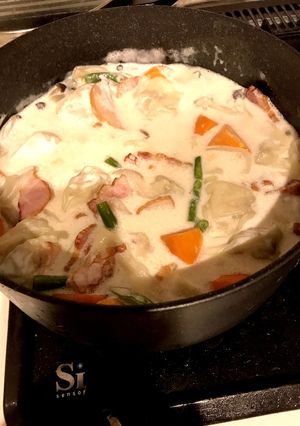 餃子とベーコンあまり野菜の中華煮-レシピのメイン写真