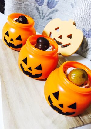ハロウィン☆マロンプリン-レシピのメイン写真