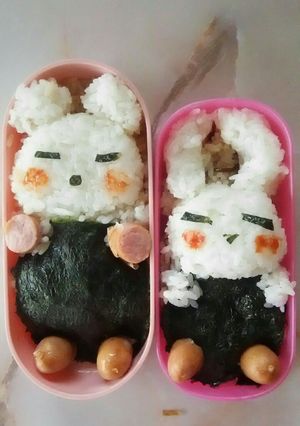 只今おねんね中！簡単キャラのり弁♡-レシピのメイン写真