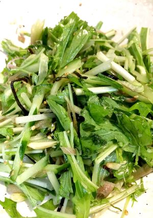 みょうが大量消費！さっぱり薬味サラダ-レシピのメイン写真