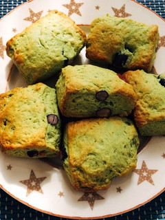 抹茶のスコーン。黒豆リメイクにも☆-レシピのメイン写真