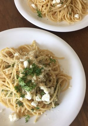 フェタチーズと塩レモンのパスタ♪-レシピのメイン写真