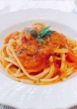 ☆エルベソース トマトソースのパスタ-レシピのメイン写真