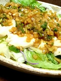 蒸し鶏の『油淋鶏風』中華サラダ-レシピのメイン写真