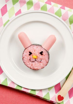 ピンクのうさぎさん-レシピのメイン写真
