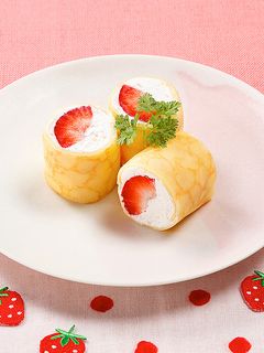 いちごホイップクレープまき-レシピのメイン写真