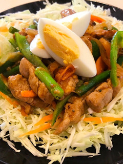カレー風味ひと口豚ヒレのスタミナ野菜炒め-レシピのメイン写真