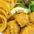 チキンと玉ねぎのスパイス天ぷら