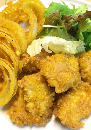 チキンと玉ねぎのスパイス天ぷら-レシピのメイン写真