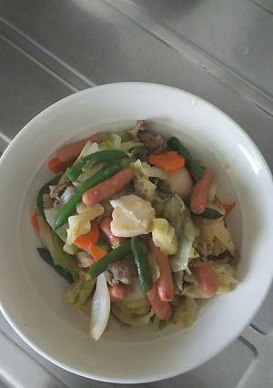 野菜のめんつゆ炒め-レシピのメイン写真