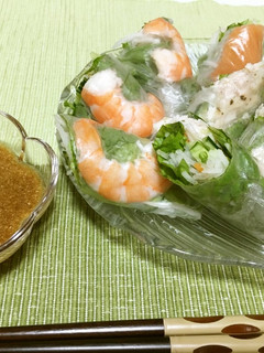 野菜たっぷり♬ヘルシーで美味しい生春巻き-レシピのメイン写真