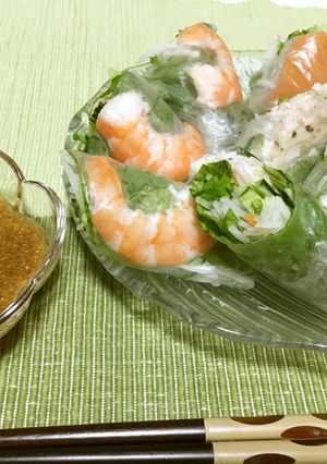 野菜たっぷり♬ヘルシーで美味しい生春巻き-レシピのメイン写真