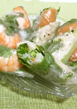 野菜たっぷり♬ヘルシーで美味しい生春巻き-レシピのメイン写真