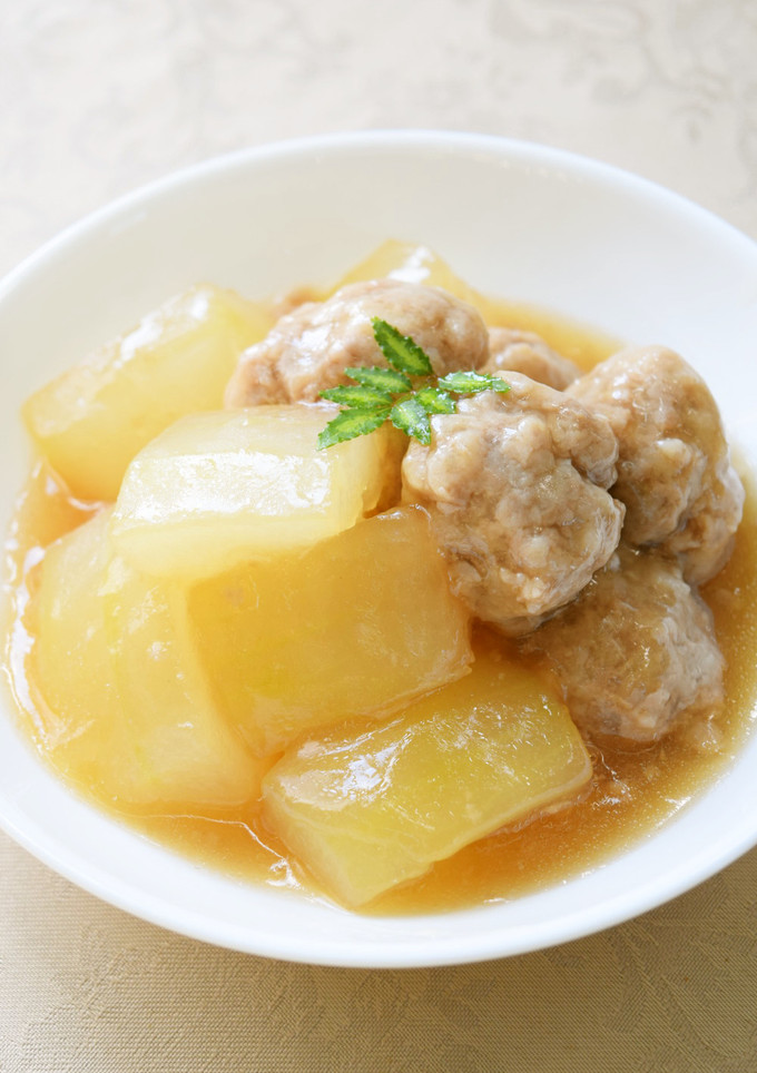 ふわふわ肉団子と冬瓜のさっと煮-レシピのメイン写真