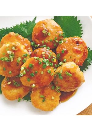 豆腐入りでヘルシー！コーンのつくね焼き♡-レシピのメイン写真