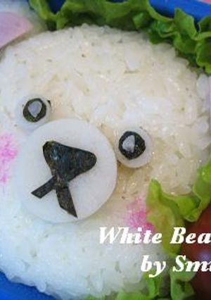 キャラ弁♪白クマちゃん♪-レシピのメイン写真