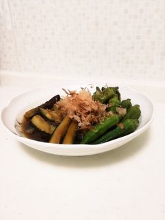 ☆夏野菜の焼き揚げ浸し☆-レシピのメイン写真
