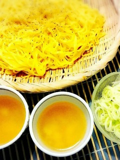 ホタテスープのつけ麺(ザルラーメン)-レシピのメイン写真