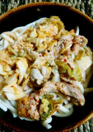 絶品★簡単☆冷やしキム豚うどん-レシピのメイン写真